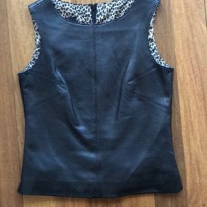 Amazing soft leather fitted top w/ side vents 4